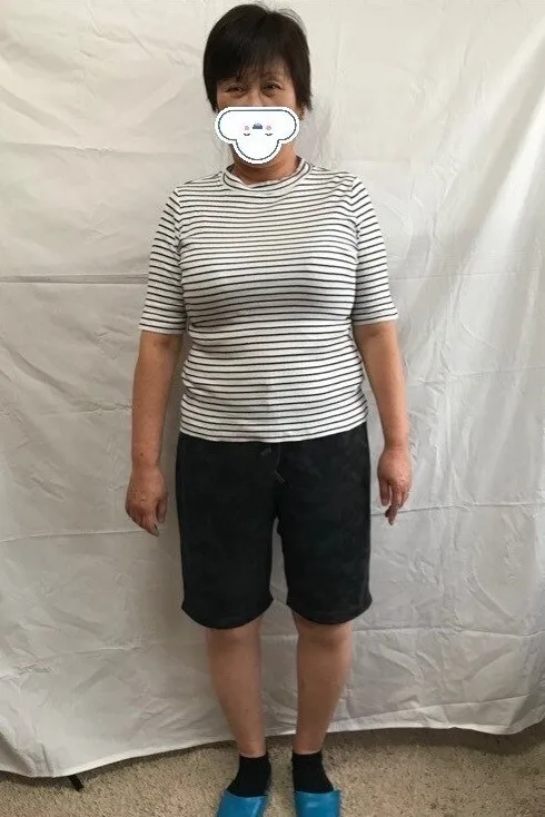 お腹周りも見違えるほどスッキリ！ ビフォー