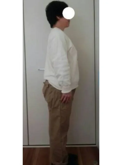 お腹まわりもスッキリ大満足！ ビフォー