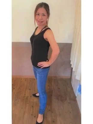 ウエストもスッキリしました! アフター