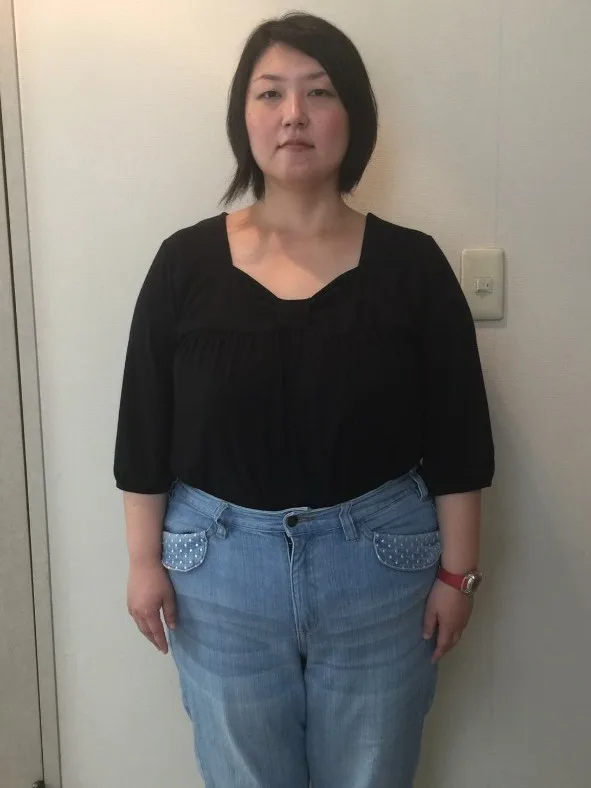 ウエストもスッキリしました！ ビフォー