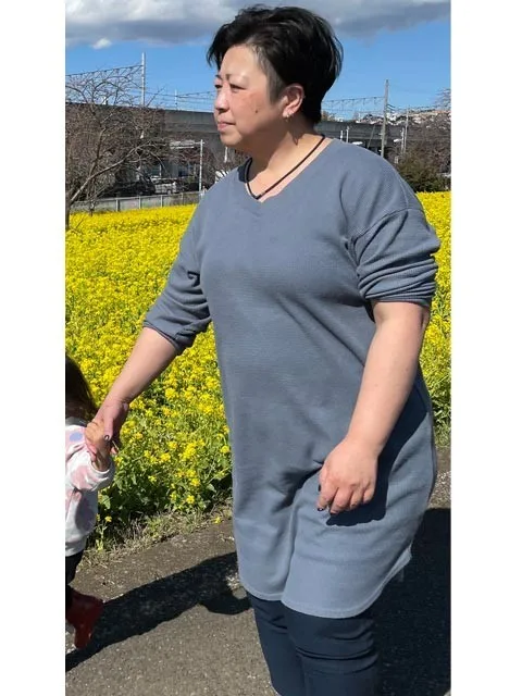 痩せて娘と孫と楽しく出かけられる! ビフォー