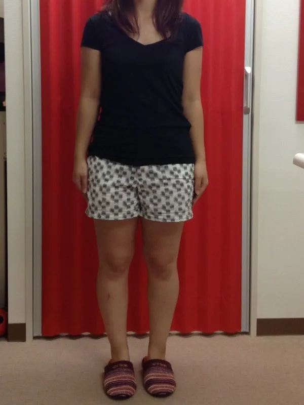 Sサイズのパンツも履けました! ビフォー