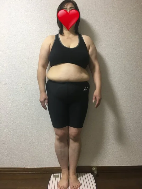 初めてダイエット成功しました！ ビフォー