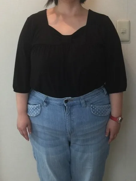 ウエストもスッキリしました！ ビフォー