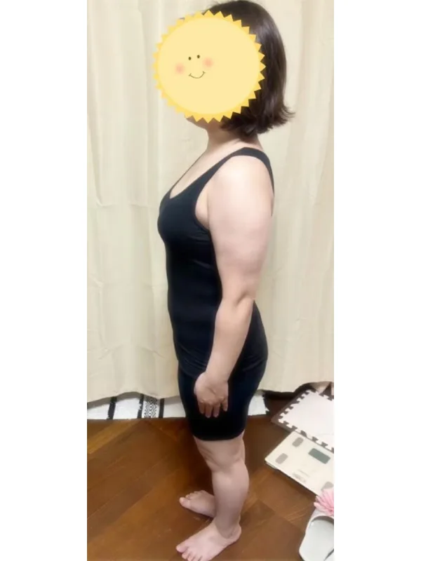 お腹周りのサイズダウンに成功！ ビフォー