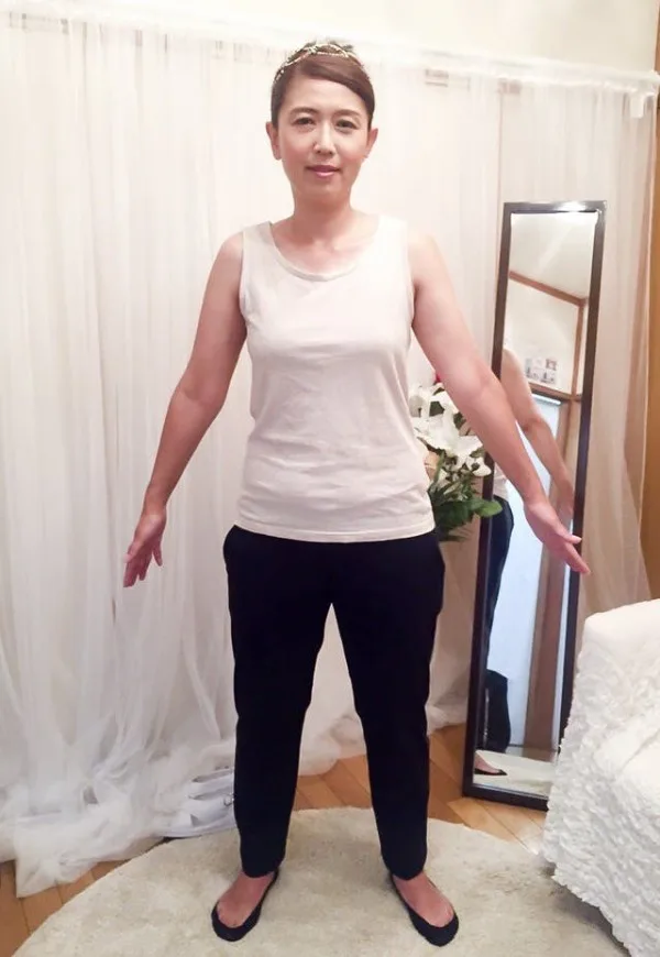 20代の頃の体型に戻れました！ ビフォー